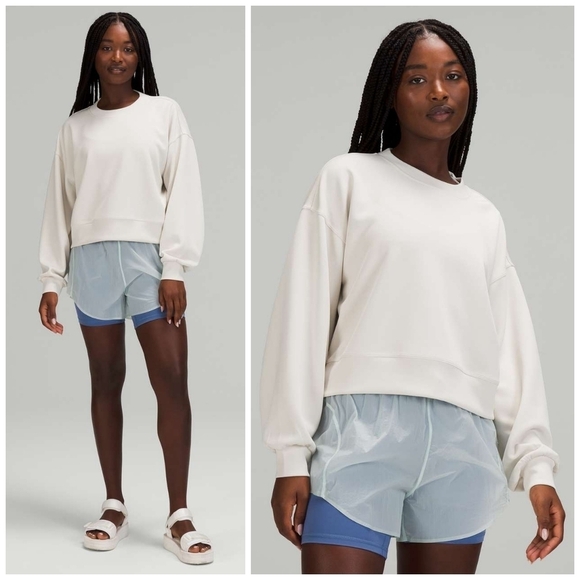 Lululemon Perfectly Oversized Crop Crew - Picture 1 of 6